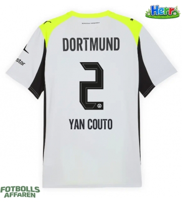 Borussia Dortmund Yan Couto #2 Bortatröja 2025-26 Kortärmad